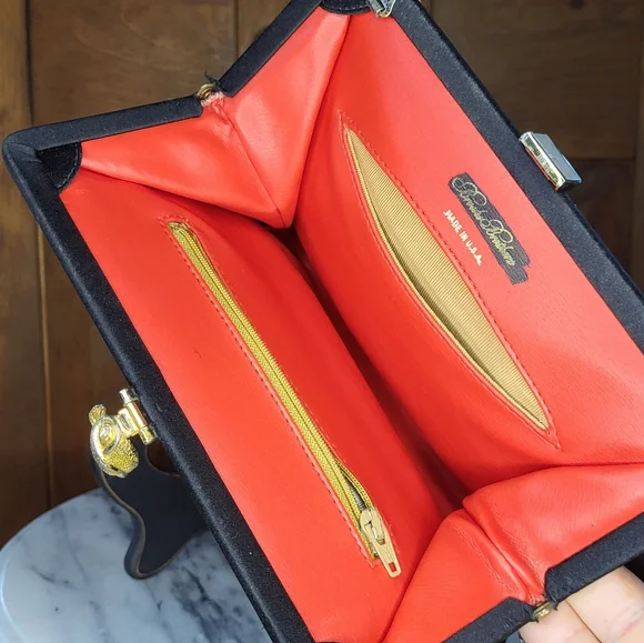 Brooks Brothers Black Clutch with Gold Accent - Picture 14 of 15